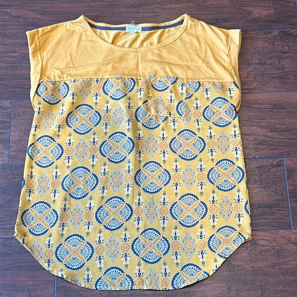 Mason & Belle Tops - Mason & Belle mixed media top small